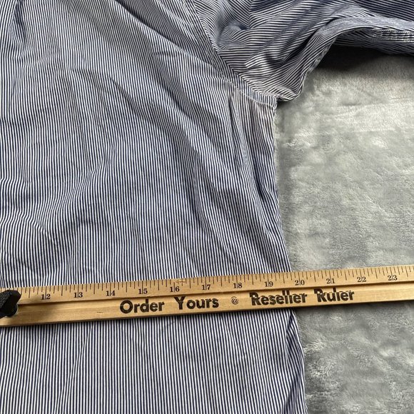 Gap Shirt Mens Small Blue Striped Button Down Long Sleeve 100% Cotton Casual - Picture 9 of 16